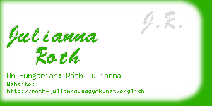 julianna roth business card